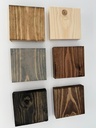 Rustic Coat Rack finish samples